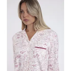 Pijama abierto de manga larga mujer Admas Classic Live image-3