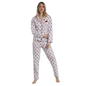 Pijama abierto de manga larga mujer Admas Lou Lou Cold image-0