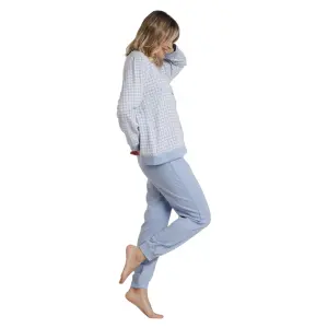 Women's long sleeve open knit pyjama Admas Milano Dream image-1