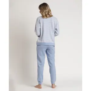 Women's long sleeve open knit pyjama Admas Milano Dream image-2