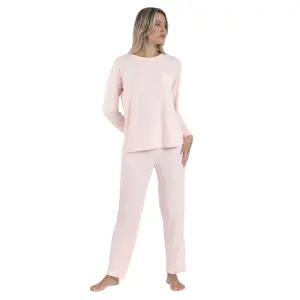 Pijama de manga longa senhora Admas Classic Soft Sleep image-0