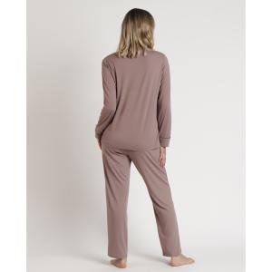 Damen Langarm-Pyjama Admas Classic Soft Sleep image-2