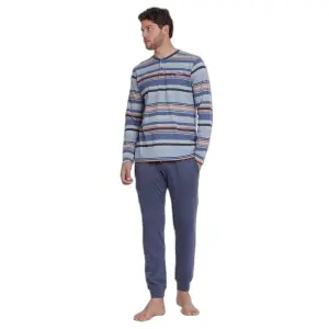 Striped long-sleeve pyjama Admas Vespa Style image-0