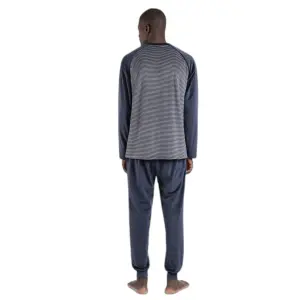 Velvet long-sleeved pajamas Admas Magnific Basic Stripes image-1