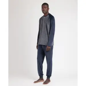 Velvet long-sleeved pajamas Admas Magnific Basic Stripes image-2