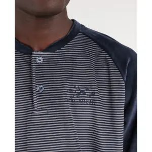 Velvet long-sleeved pajamas Admas Magnific Basic Stripes image-3