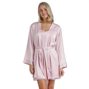 Long sleeve bathrobe with satin band for women Admas Classic