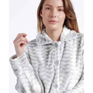 Warm long-sleeve robe for women Admas Classic Triangle image-4
