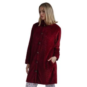 Warm long-sleeve robe for women Admas Garden Thank You image-1