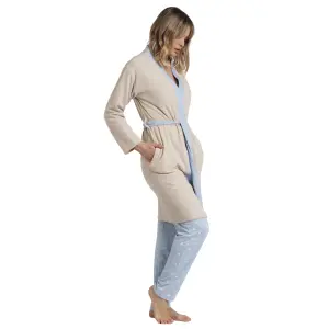 Peignoir manches longues femme Admas Classic Sleep All Day image-1