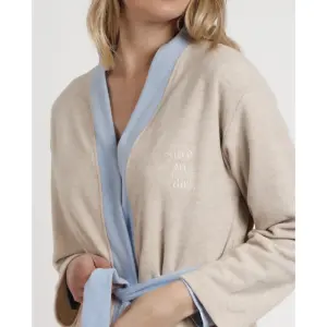 Peignoir manches longues femme Admas Classic Sleep All Day image-3