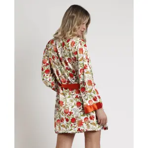 Long-sleeved women's robe Admas Garden Passion Fruits image-2