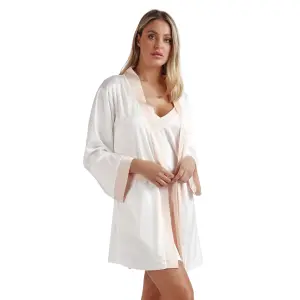 Long sleeve elegant collar robe for women Admas Classic image-1