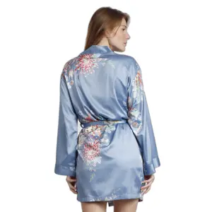 Szlafrok damski z długim rękawem Admas Garden Romantic Flowers image-2