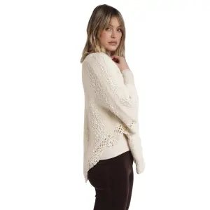 Knitted women's poncho Admas Liso Romantic image-1