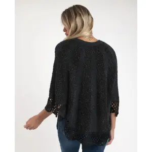 Knitted women's poncho Admas Liso Romantic image-2