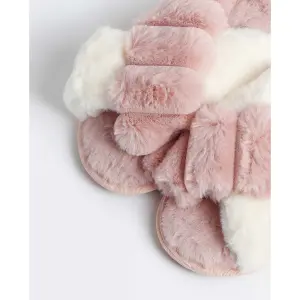 Bicolore gekreuzte Hausschuhe für Damen Admas image-3