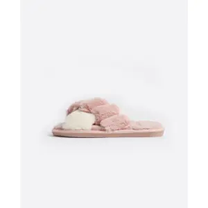 Bicolore gekreuzte Hausschuhe für Damen Admas image-2