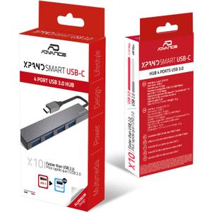 Hub USB 3.0 Type C - 4 ports Type A Advance Xpand Smart image-1