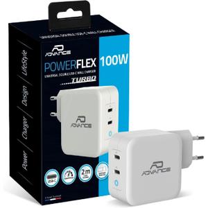 Adaptateur secteur 2xUSB-C 1x55 W + 1x45 W Advance image-1