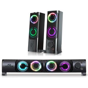 Enceinte PC 2 en 1 Advance SoundPhonic 2.0 RGB image-1