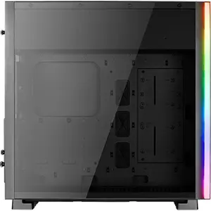 atx medium tower pc case with glass panel Aerocool Glo RGB image-1