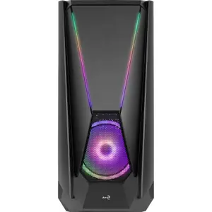 e-atx mid-tower PC case with glass panel Aerocool Visor RGB image-0