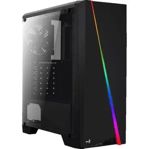 atx medium tower pc case with glass panel Aerocool Cylon RGB