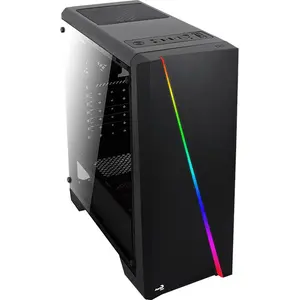 atx medium tower pc case with glass panel Aerocool Cylon RGB image-1