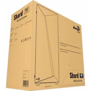 Atx Mid-Tower-PC-Gehäuse mit Glasfront Aerocool Shard Tempered Glass RGB image-5