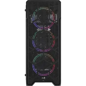atx medium tower pc case with glass panel Aerocool Ore-G Saturn V1 RGB image-2