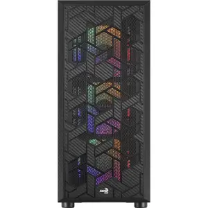 atx medium tower pc case with glass panel Aerocool Hive v2 RGB image-3