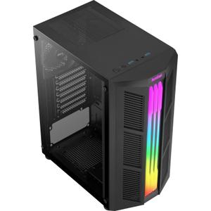 Boîtier PC Moyen Tour ATX avec panneau vitré Aerocool Prime RGB image-2