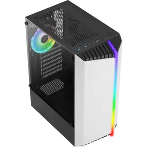 atx medium tower pc case with glass panel Aerocool Bionic V2 RGB image-1