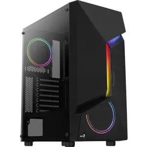 atx medium tower pc case with glass panel Aerocool Scape V2 RGB image-1
