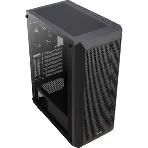atx medium tower pc enclosure with glass panels Aerocool Beam v1 RGB image-1