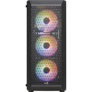 atx medium tower pc enclosure with glass panels Aerocool Beam v2 RGB image-2
