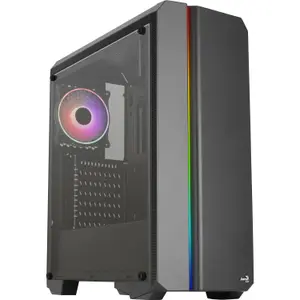 atx medium tower pc case with glass panel Aerocool Genesis v2 RGB image-1