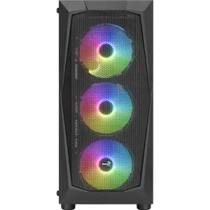 atx medium tower pc case with glass panel Aerocool Falcon-A RGB