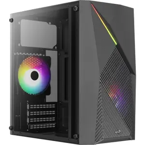 Boîtier PC Mini Tour Micro ATX avec panneau vitré Aerocool Raider Mini V2 RGB image-1
