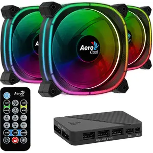 Ventilateurs Boîtier PC Aerocool Astro 12 Pro RGB 12 cm (x3) image-0