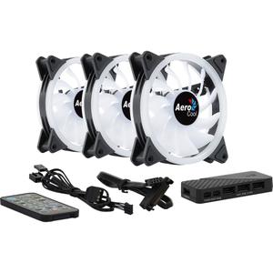 Ventilateurs Boîtier PC avec télécommande Aerocool Duo 12 Pro RGB 12cm (x3) image-1
