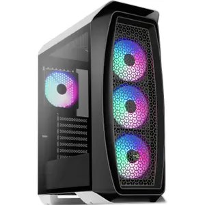atx medium tower pc case with glass panel Aerocool Aero One Frost RGB image-1