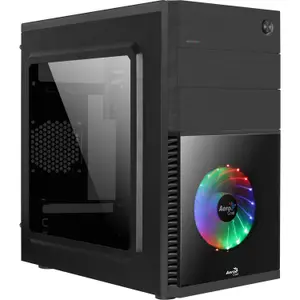 Micro atx mini tower pc case with glass panels Aerocool CS-105 Cosmo-C RGB image-1