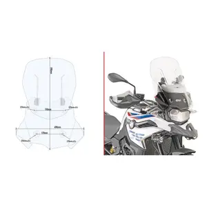 Bulle Motorrad Givi Airflow Bmw F 850 Gs (18 À 19) image-0