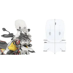 Bulle Motorrad Givi Modulable Airflow Moto Guzzi V85tt (2019) image-0