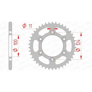 Steel motorcycle belt Afam 520 image-0