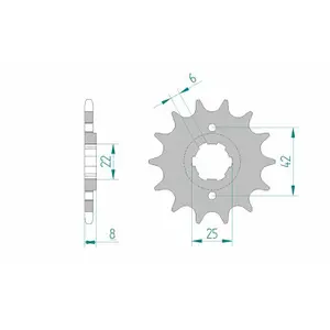 Sprocket Afam 520 14 T image-0