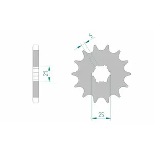 Front motorcycle sprocket Afam 30301 image-0