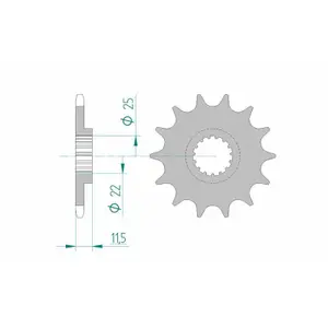 Sprocket Afam 520 17 dents image-0